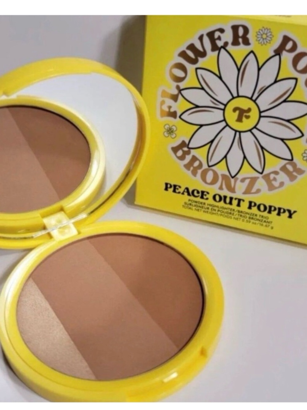 Trixie cosmetics Bronzer & Highlighter in Peace Out Poppy NWT